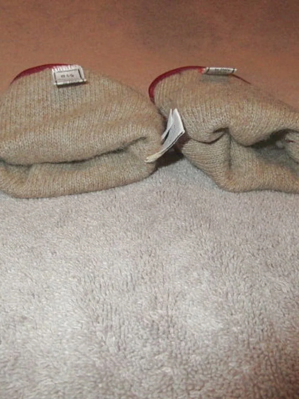 Vtg Coach Kidskin Leather Gloves Size 6 1/2 Cashmere Lined Driving Red 80s 90s